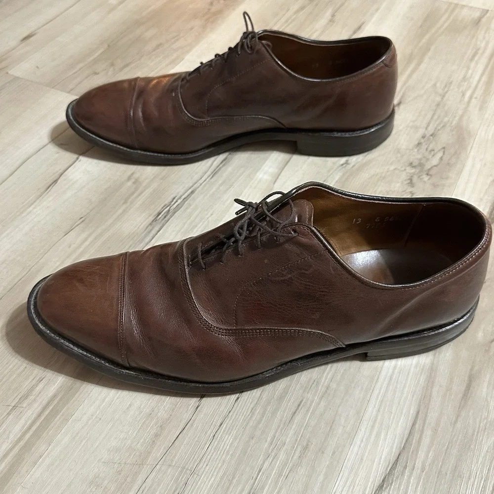 Allen Edmonds Mens Park Avenue Cap Toe Oxford Leather Shoes Size 13‎ E